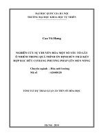tóm tắt luận án tiến sĩ Nghiên cứu sự chuyển hóa của một số yếu tố gây ô nhiễm trong quá trình ổn định bùn thải kết hợp rác hữu cơ bằng phương pháp lên men nóng