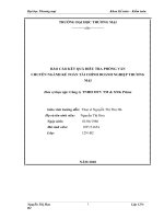 BÁO CÁO KẾT QUẢ ĐIỀU TRA PHỎNG VẤN CHUYÊN NGÀNH KẾ TOÁN TÀI CHÍNH DOANH NGHIỆP THƯƠNG MẠI
