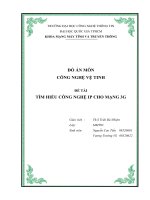 ĐỀ TÀI TÌM HIỂU CÔNG NGHỆ IP CHO MẠNG 3G