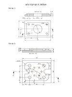 BÀI tập QUÁ TRÌNH CADCAMCNC cơ bản