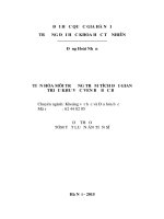 tóm tắt luận án TIẾN HÓA MÔI TRƯỜNG TRẦM TÍCH ĐỚI GIAN TRIỀU KHU VỰC VEN BỜ BẮC BỘ