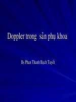 Siêu âm sản, Doppler trong sản phụ khoa, BS.Phan Thanh Bạch Tuyết