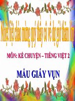 Bài giảng Tiếng Việt 2 tuần 6 bài Kể chuyện - Mẩu giấy vụn