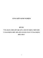 SKKN Ứng dụng mối liên hệ giữa chuyển động tròn đều và dao động điều hòa để giải bài toán về dao động điều hòa_Vật lý 12