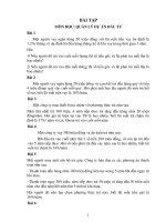 Bài tập quản lý dự án đầu tư