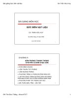 Bài giảng Vật liệu xây dựng Chương 5 - GV Trần Hữu Huy