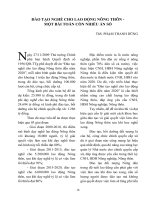 Đào tạo nghề cho lao động nông thôn – Một bài toán còn nhiều ẩn số