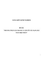 SKKN Phương pháp giải nhanh và chuyên sâu dạng bài toán điện phân