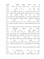 Học tiếng anh qua hội thoại nàng công chúa tóc xù