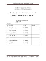 Bài tập lớn ĐẢM BẢO CHẤT LƯỢNG VÀ LUẬT THỰC PHẨM CHỦ ĐỀ  CÁ NGỪ CẤP BỎ RUỘT CẤP ĐÔNG