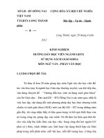 skkn hướng dẫn học viên ngành giao dục thường xuyên  sử dụng sách giáo khoa môn ngữ văn - phần văn học