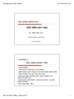 Bài giảng Vật liệu xây dựng Chương 3 - GV Trần Hữu Huy