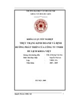 Tác động của hoạt dộng du lịch đối với đời sống văn hóa   xã hội của cư dân tại khu du lịch tam cốc   bích động ( ninh bình )