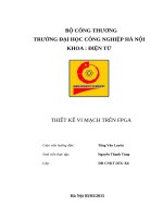 Báo cáo thực tập Thiết kế vi mạch trên FPGA