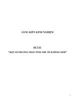 SKKN Một số phương pháp tính thể tích hình chóp