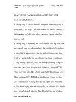 skkn skkn giáo dục kĩ năng sống qua tiết dạy văn THPT nhơn trạch