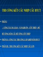 Bài giảng thi công cầu bê tông cốt thép