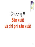 Bài giảng kinh tế vi mô chương 5, Sản xuất và chi phí sản xuất