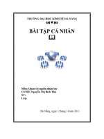 Bài tập cá nhân công việc ươc mơ quản trị nguôn nhân lực (9 điểm)