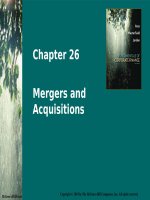 Chapter 26 mergers and acquisitions