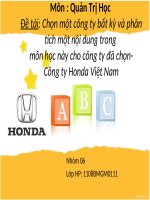 slide lịch sử hình thành và phát triển, sứ mệnh lịch sử và chiến lược của honda việt nam
