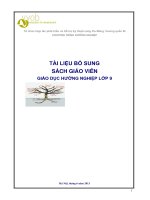 Tài liệu bổ sung sách giáo viên giáo dục hướng nghiệp lớp 9