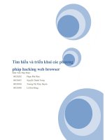 Tiểu luận môn An toàn mạng Tìm hiểu và triển khai các phương pháp hacking web browser