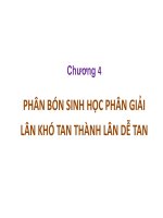 Phân bón sinh học   chương 4