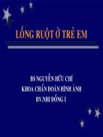 Giáo trình siêu âm lồng ruột ở tre em, BS.Nguyễn Hữu Trí, khoa siêu âm bệnh viện nhi đồng I