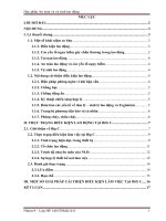 MỘT SỐ GIẢI PHÁP CẢI THIỆN ĐIỀU KIỆN LÀM VIỆC TẠI BIG C