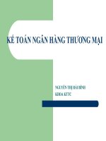 Kế toán ngân hàng thương mại