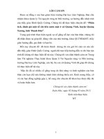 Phân tích, đánh giá một số chỉ tiêu nước mặt ở xã quảng vinh, huyện quảng xương, tỉnh thanh hóa