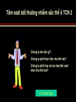 Siêu âm sản, tầm soát bất thường nhiễm sắc thể ở TCN2, tài liệu dịch từ Dr.Robert Ogle