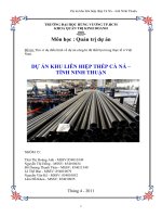 Quản trị dự án - Sự thất bạ của dự án Khu Liên hiệp Thép Cà Ná tỉnh Bình Thuận