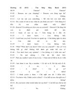 Học tiếng anh qua hội thoại Đường về 2013