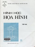 Hình học họa hình. Tập 2- Hình chiếu phối cảnh, hình chiếu có số, bóng trên các hình chiếu