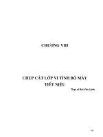GIáo trình chụp cắt lớp vi tính bộ máy tiết niệu, ThS. Bùi văn lệnh