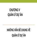 Giáo trình quản lý dự án đâu tư - chương 5.1