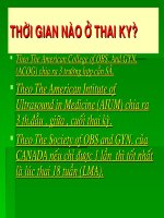 Siêu âm sản, tầm soát thai kỳ