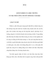 kinh nghiệm trong công tác phân công chuyên môn đầu năm học trường tiểu học 2 phong điền