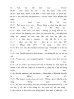 Học tiếng anh qua hội thoại Bí mật trái đất diệt vong