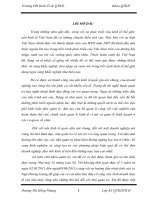 Báo cáo về tình hình và thực trạng hoạt động nhà máy xi măng Lưu Xá - Thái Nguyên