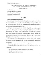 SKKN MỘT SỐ BIỆN PHÁP “GIÚP HỌC SINH LỚP 5 – HỌC TỐT MÔN KHOA HỌC NHỜ ÁP DỤNG PHƯƠNG PHÁP TRÒ CHƠI”