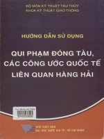 Hướng dẫn sử dụng quy phạm đóng tàu, các công ước quốc tế liên quan hằng hải