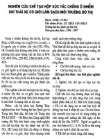 nghiên cứu chế tạo hộp xúc tác chống ô nhiễm khí thải