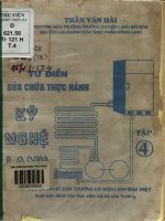 Từ điển sửa chữa thực hành kỹ nghệ lạnh. Tập 4