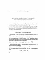 Construction of the solutions of non-linear high order differential equations