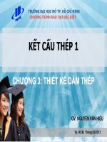 Bài giảng Kết cấu thép 1 Chương 3- Nguyễn Văn Hiếu