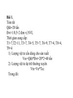 Bài tập môn quản trị kinh doanh  1 chương 4