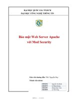 Tiểu luận an ninh mạng Bảo mật Web Server Apache